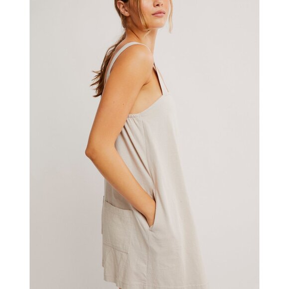 FREE PEOPLE Nichola Romper / Pumice Stone - Picture 4 of 9